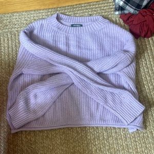 cropped lavender purple cardigan, super soft, i used to wear it a ton